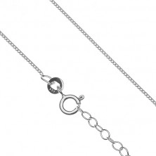 Necklace made of 925 silver - cross with oblique notches
