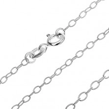 Chain made of 925 silver - thin oval eyelets, 2,6 mm