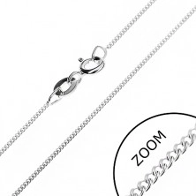 Fine chain made of 925 silver - dense eyelets, 0,8 mm