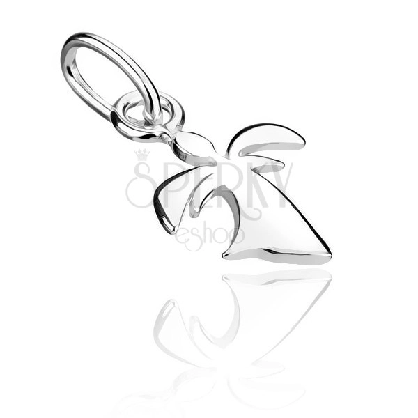 Silver pendant - small angel in dress