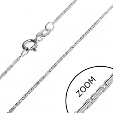 Chain made of 925 silver - snake from four rows of sticks, 1,1 mm
