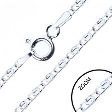 Silver chain - interspaced eyelets with ess, 2,1 mm