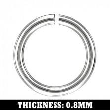 Steel jump ring, 4,5 mm