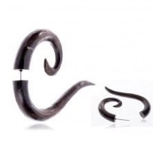 Fake ear expander - a curved wooden line