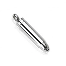Stainless steel pendant - silver bullet