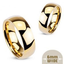 Metal ring - smooth shiny wedding ring