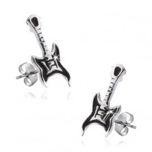 Earrings made of silver 925 - electric guitar
