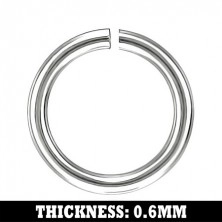 Jump ring for chain made of stainless steel, 3 mm
