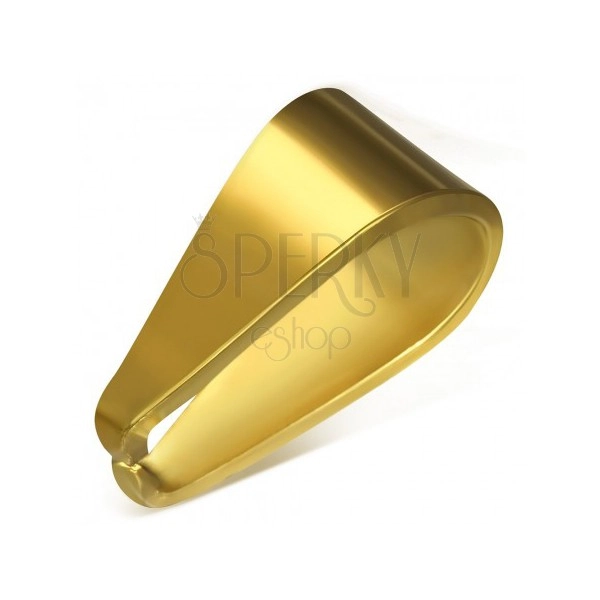 Gold replacable bail clasp made of stainless steel, 4 x 9 mm