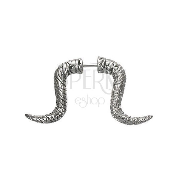 Curved horn fake expander with fluted pattern