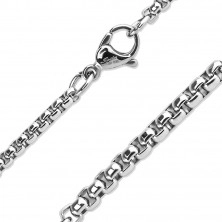 Chain made of stainless steel, silver colour, square links