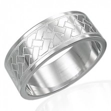 Celtic knot stainless steel ring