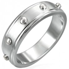 Stainless steel ring - protruding cylinders