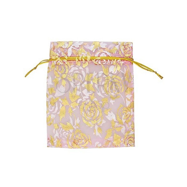 Gift bag - textile bag, pink