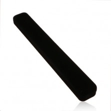 Black gift box - narrow, elongated, with velvet surface