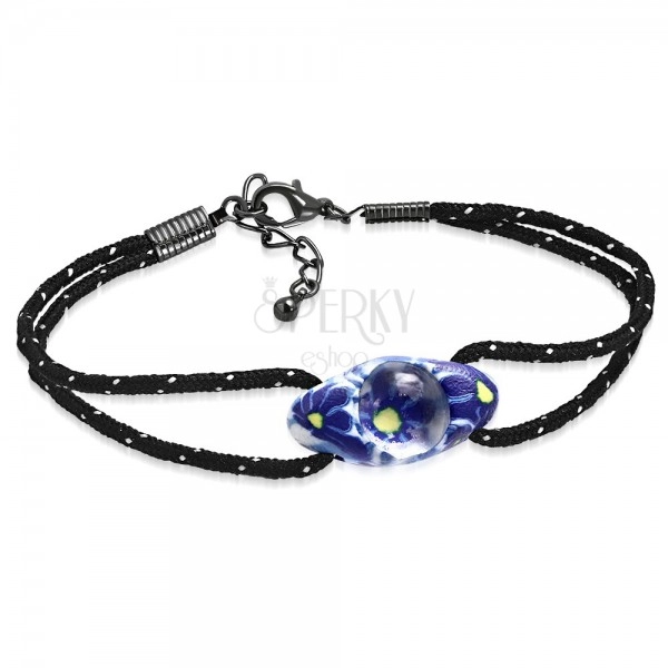 Beaded Bracelet Pattern -sparkling blue oval Bracelet Tutorial