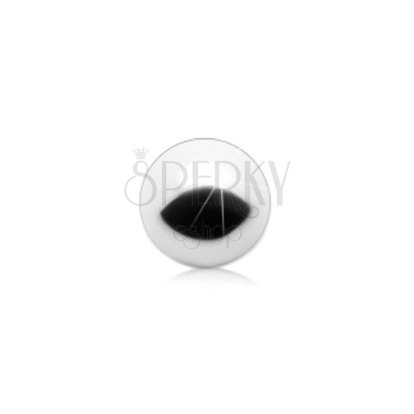 Replacement piercing ball, stainless steel in silver colour