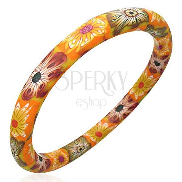 Fimo bracelet - autumn pattern