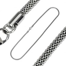 Light surgical steel snake chain