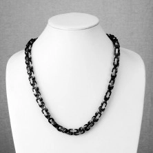 Surgical steel chain - black clips