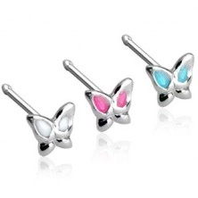 Nose flat stud butterfly