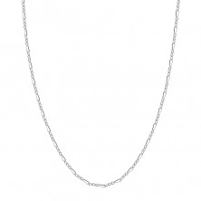 925 Silver chain – Figaro pattern, bevelled shiny edges, 1,6 mm