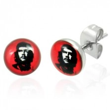 Stainless steel earrings - Che Guevara 7 mm
