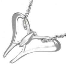 Stainless steel pendant - butterfly wings