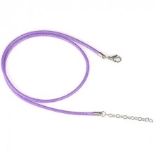 Violet string necklace - tangled