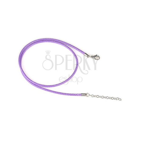 Violet string necklace - tangled
