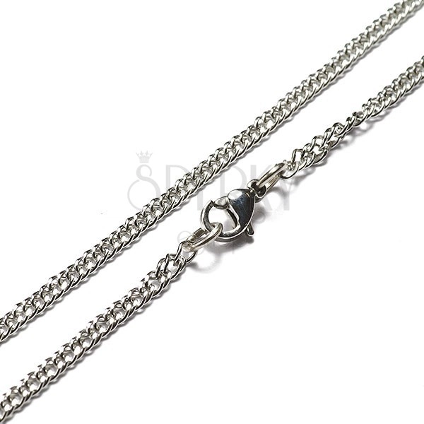 Flat stainless steel chain - small links