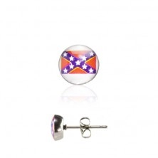 Steel earrings - small Southern Cross flag