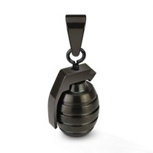 Hand grenade steel pendant