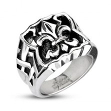 Steel seal-ring - Fleur de Lis