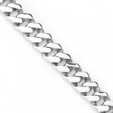 Chain surgical steel bracelet - twisted links
