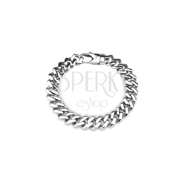 Chain surgical steel bracelet - twisted links