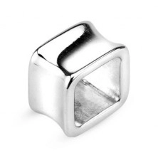 Ear tunnel - surgical steel hollow square