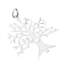 Pendant made of sterling silver 925 - tree of life with hearts