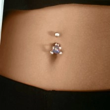Belly bar - crystal cube, colorful sparkling