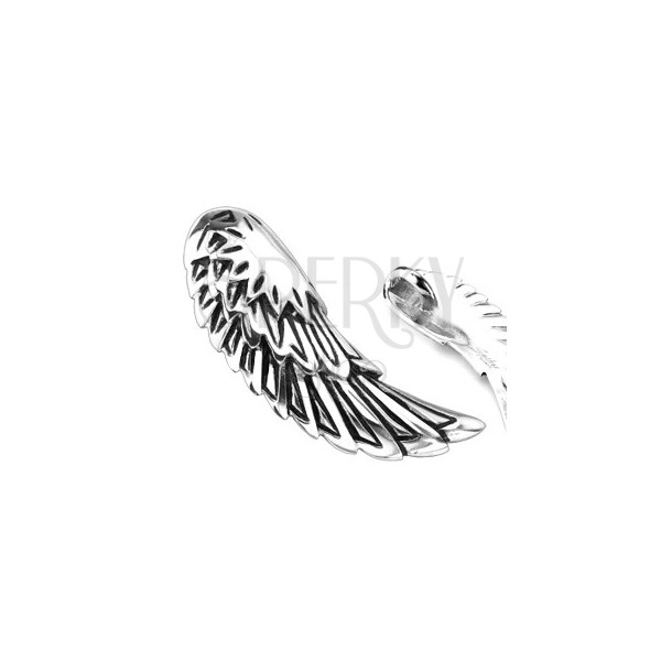 Surgical steel pendant - wing of angel