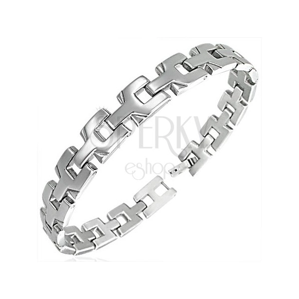 Ladies surgical steel bracelet - connected Y - letters