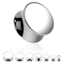 Stainless steel plug - saddle, full with mirror shine
