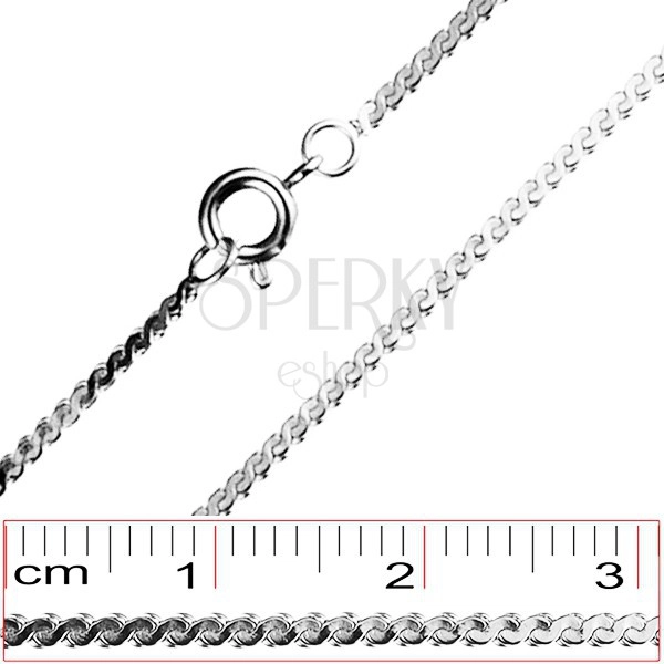Chain made of stainless steel - S links, 1,4 mm