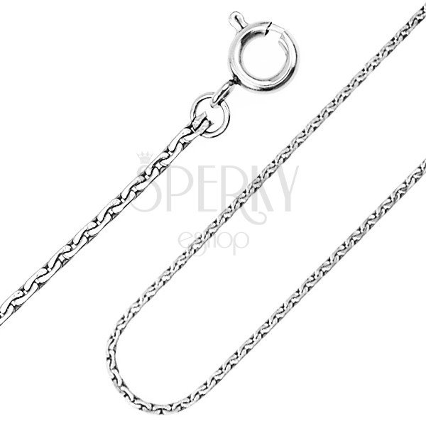 Surgical steel chain - flat bent links, 1,5 mm