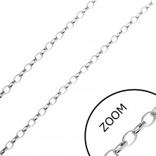Chain made of steel - narrow oval links