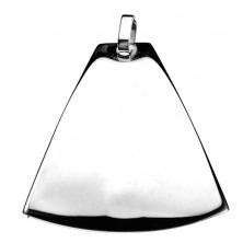 Pendant made of stainless steel - rounded bell