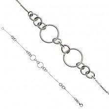 Sterling silver bracelet 925 - linked circles