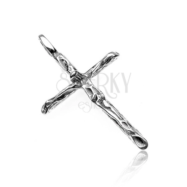 Pendant made of 925 silver - crucified Jesus Christ, antiquarian style