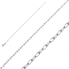 Bracelet, 925 silver - thin rectangular sections